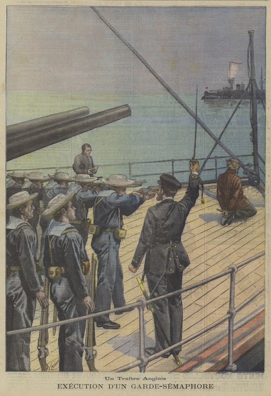 En britisk forræder: henrettelse av en semaforsignalgiver om bord på et krigsskip av Fortune Louis Meaulle