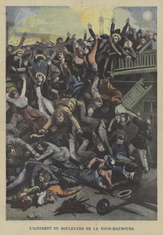 Ulykke på Boulevard de la Tour-Marbourg, Paris av Fortune Louis Meaulle