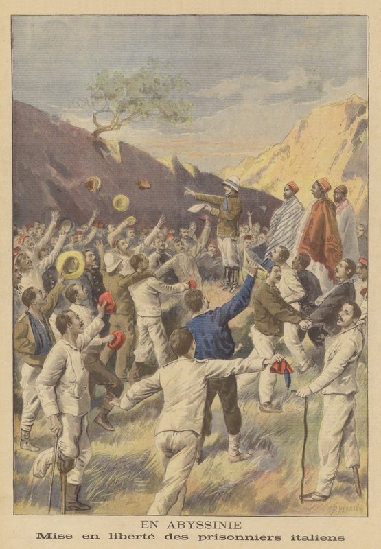 Frigjøring av italienske fanger i Etiopia av Fortune Louis Meaulle