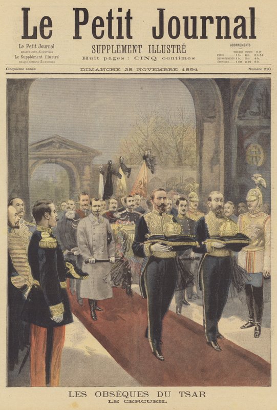 Begravelse til tsar Alexander III av Russland av Fortune Louis Meaulle