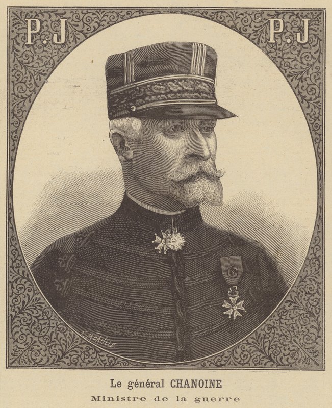 General Chanoine, fransk krigsminister av Fortune Louis Meaulle