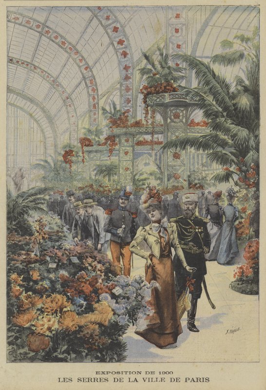 Drivhusene i byen Paris, Exposition Universelle, 1900 av Fortune Louis Meaulle