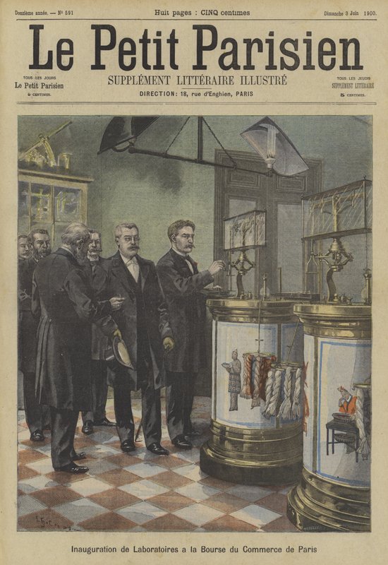 Innvielse av laboratorier ved Paris Commondities Exchange av Fortune Louis Meaulle