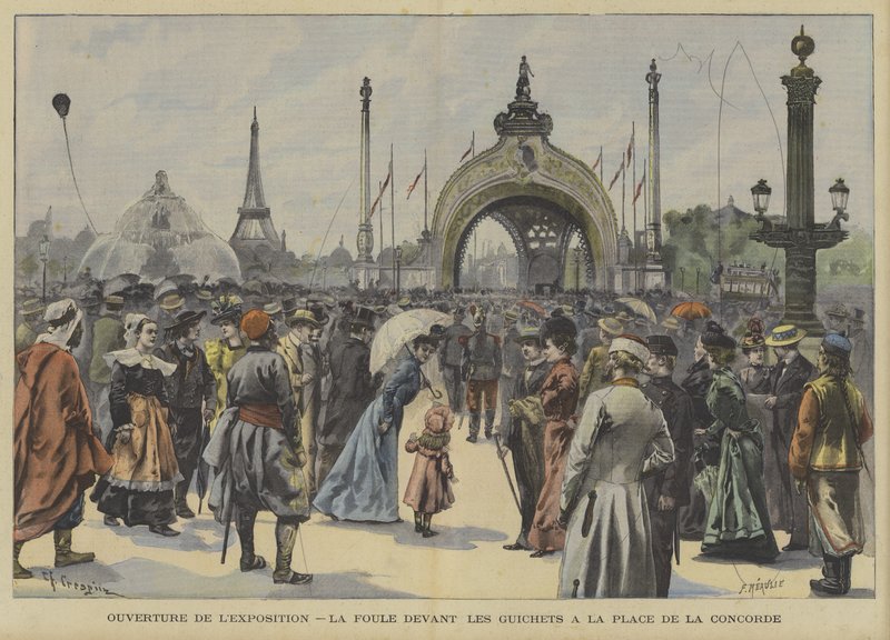 Åpning av 1900 Exposition Universelle i Paris av Fortune Louis Meaulle
