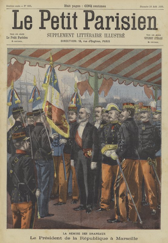 Frankrikes president Loubet besøker Marseille av Fortune Louis Meaulle