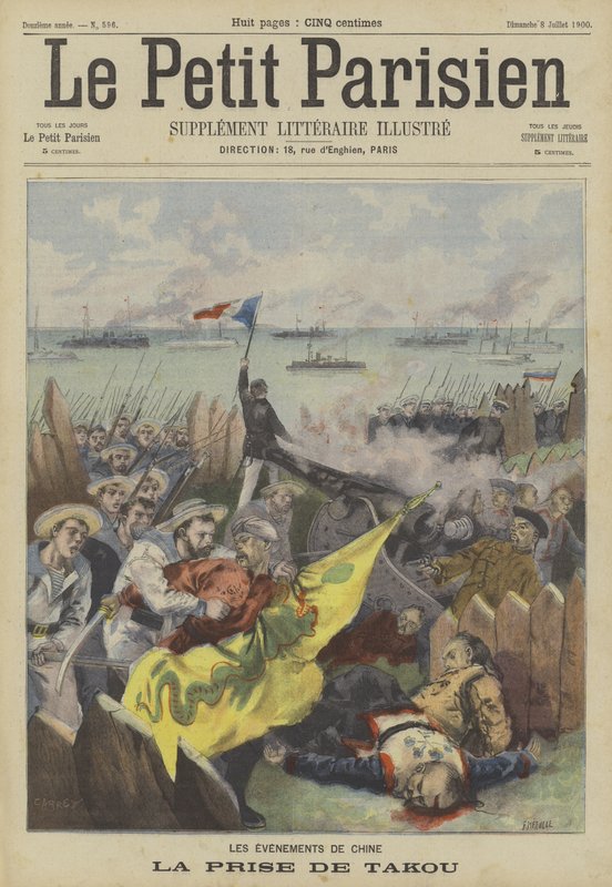Fangsten av Taku av de allierte under Boxer Rebellion, Kina av Fortune Louis Meaulle