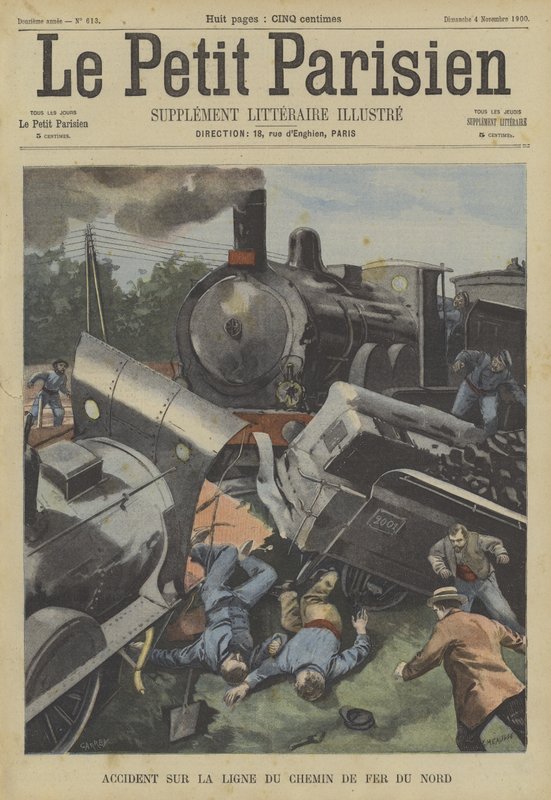 Togulykke på Chemin du Fer du Nord, Frankrike av Fortune Louis Meaulle