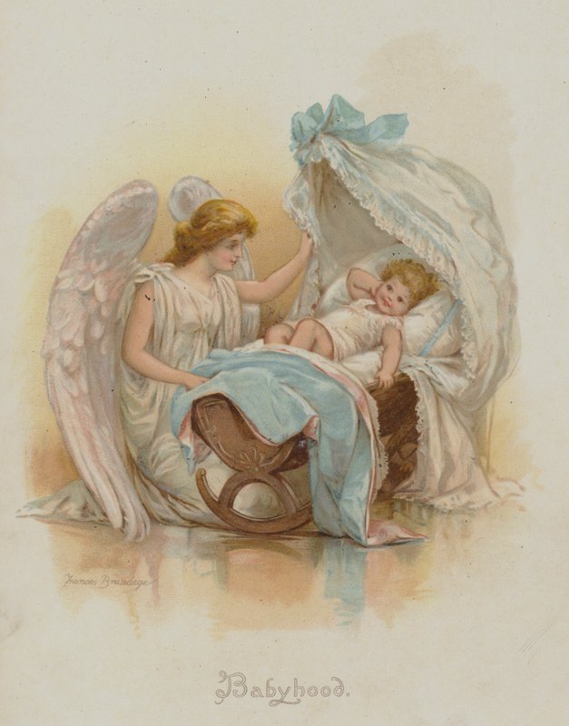 Babyhood (chromolitho) av Frances Brundage
