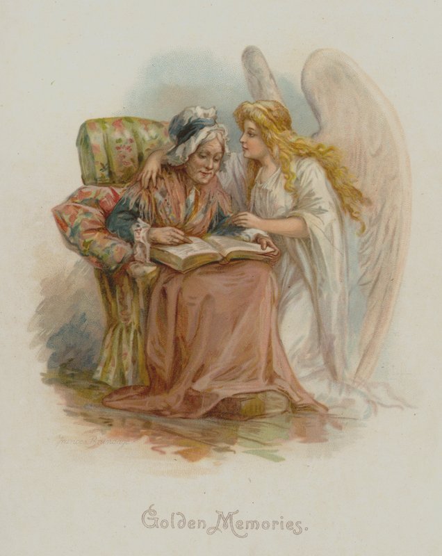 Gylne minner (chromolitho) av Frances Brundage