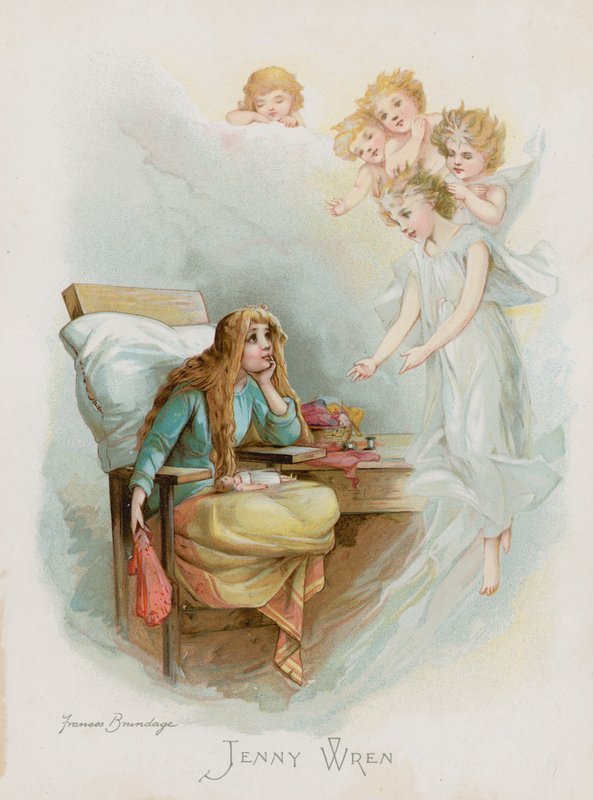 Jenny Wren (chromolitho) av Frances Brundage