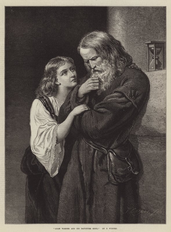 Adam Warner og hans datter Sibyl av Francis John Wyburd