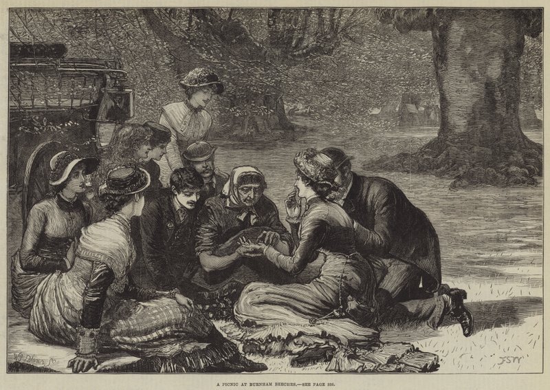 En piknik på Burnham Beeches av Francis S. Walker