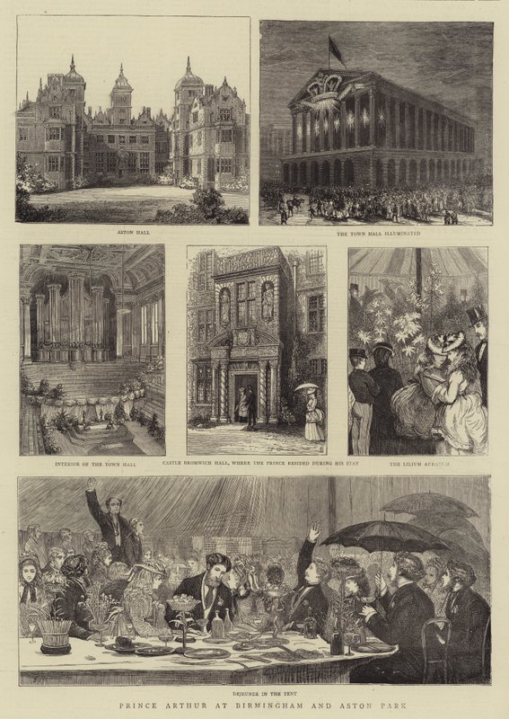 Prins Arthur i Birmingham og Aston Park av Francis S. Walker