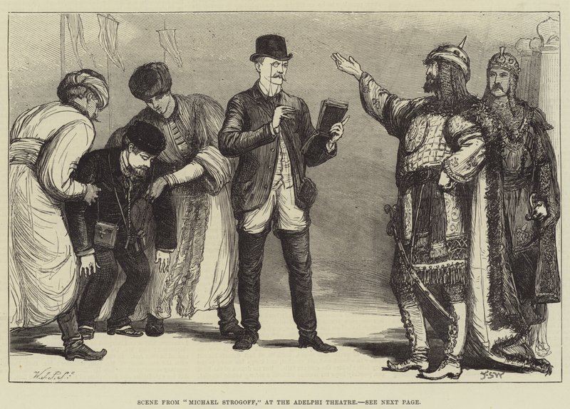 Scene fra Michael Strogoff, på Adelphi Theatre av Francis S. Walker