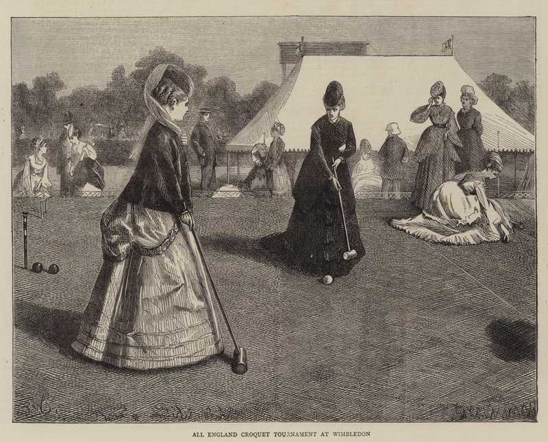 All England Croquet Tournament på Wimbledon av Francis Wilfred Lawson