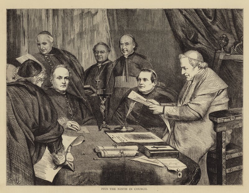 Pius den niende i rådet av Francis Wilfred Lawson