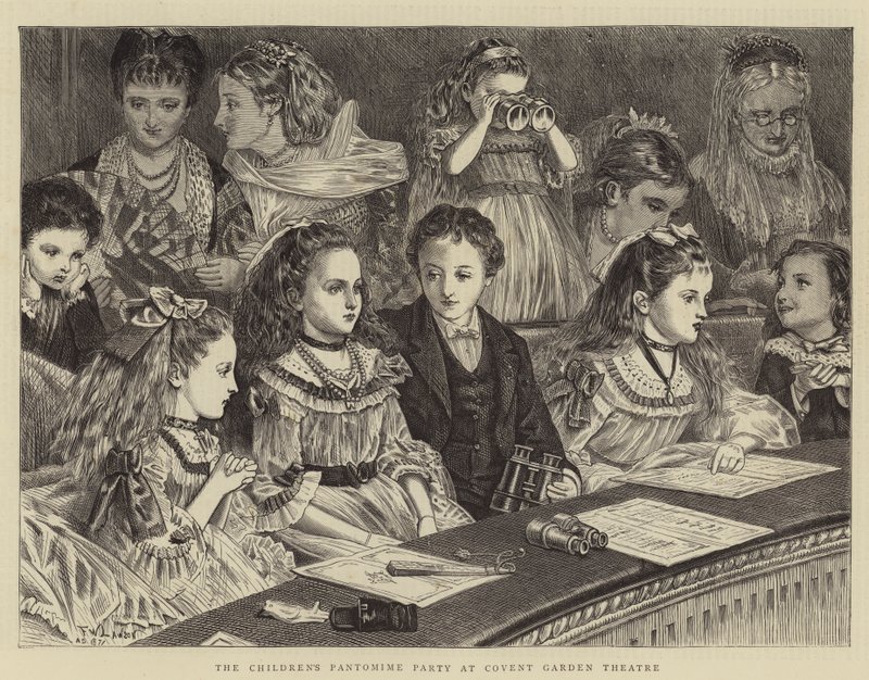 Barnas pantomimefest på Covent Garden Theatre av Francis Wilfred Lawson