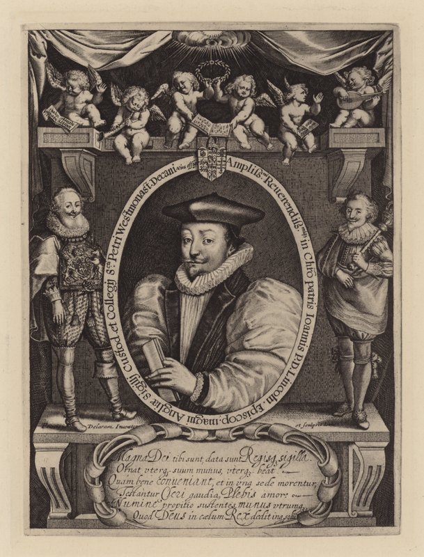 John Williams, biskop av Lincoln, senere erkebiskop av York, c1621 (gravering) av Francis (after) Delaram
