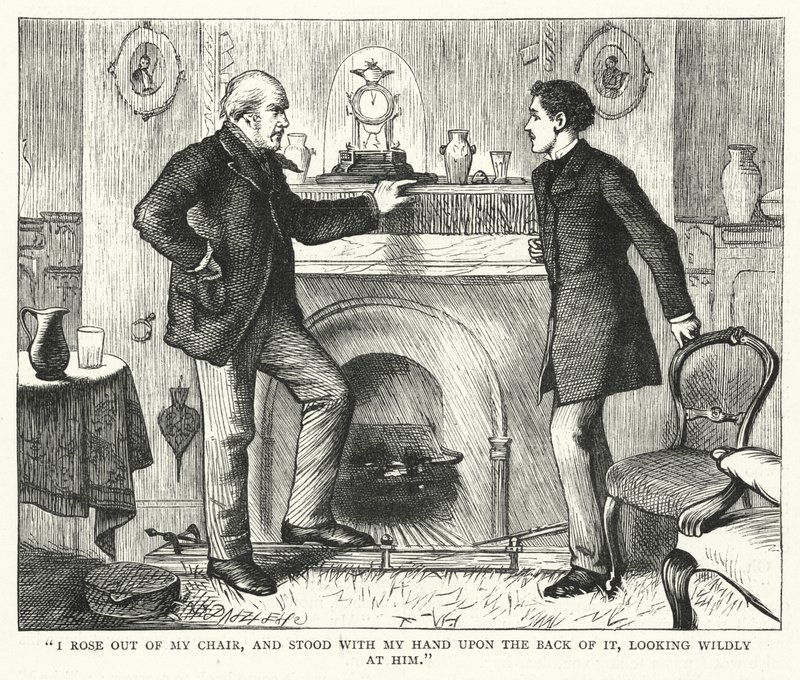 Illustrasjon for store forventninger av Charles Dickens (gravering) av Francis Arthur Fraser