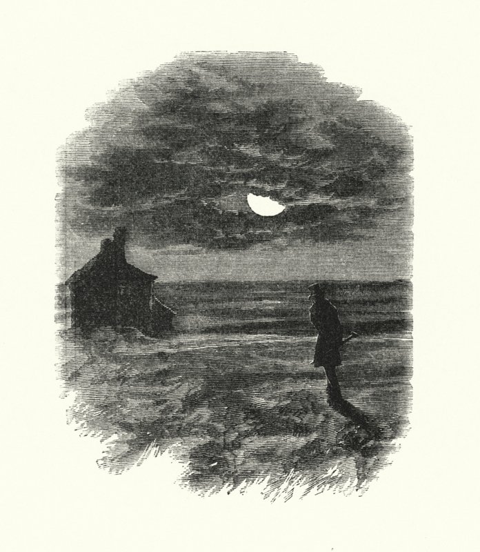 Illustrasjon for store forventninger av Charles Dickens (gravering) av Francis Arthur Fraser