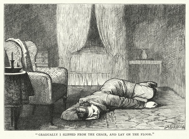 Illustrasjon for store forventninger av Charles Dickens (gravering) av Francis Arthur Fraser