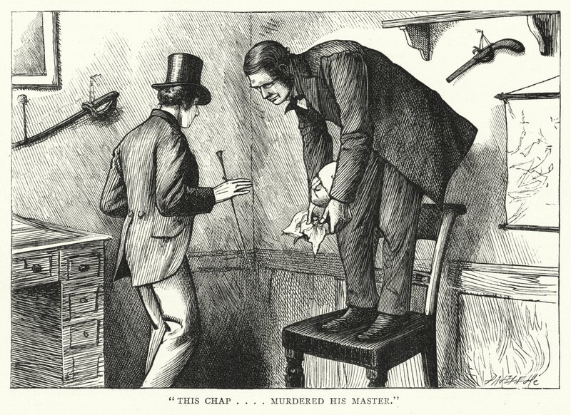 Illustrasjon for store forventninger av Charles Dickens (gravering) av Francis Arthur Fraser