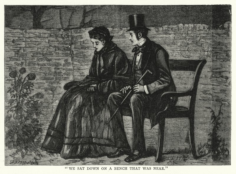 Illustrasjon for store forventninger av Charles Dickens (gravering) av Francis Arthur Fraser