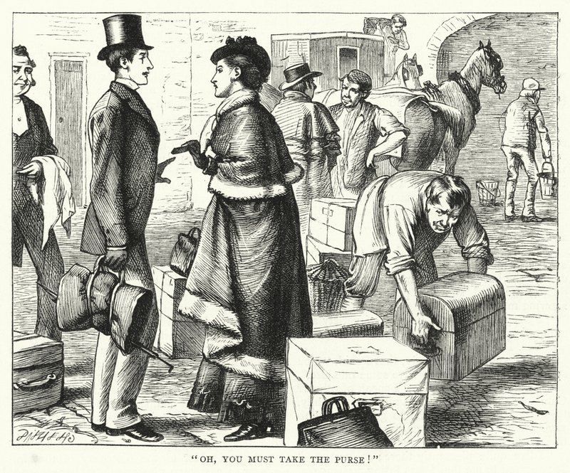 Illustrasjon for store forventninger av Charles Dickens (gravering) av Francis Arthur Fraser