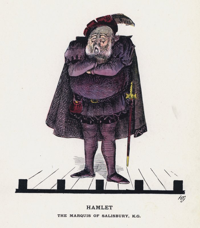 Hamlet, Markisen av Salisbury (farge litho) av Francis Carruthers Gould