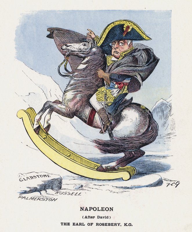 Napoleon, etter David, jarlen av Rosebery (farge litho) av Francis Carruthers Gould