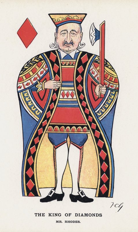 The King of Diamonds, Mr Rhodes (farge litho) av Francis Carruthers Gould