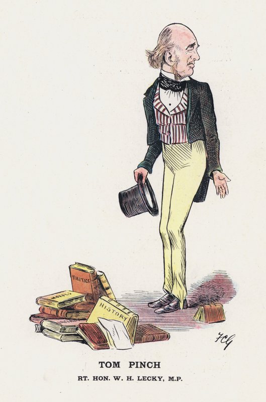 Tom Pinch, Rt Hon W H Lecky (litho-farge) av Francis Carruthers Gould