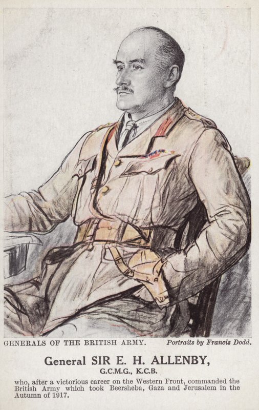 General Sir EHH Allenby (farge litho) av Francis Dodd