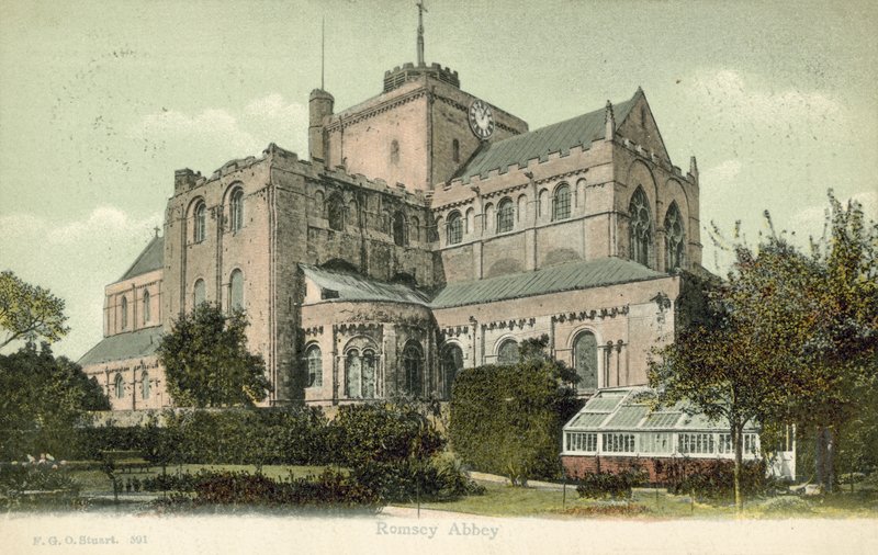 Romsey Abbey (fargebilde) av Francis G. O. Stuart