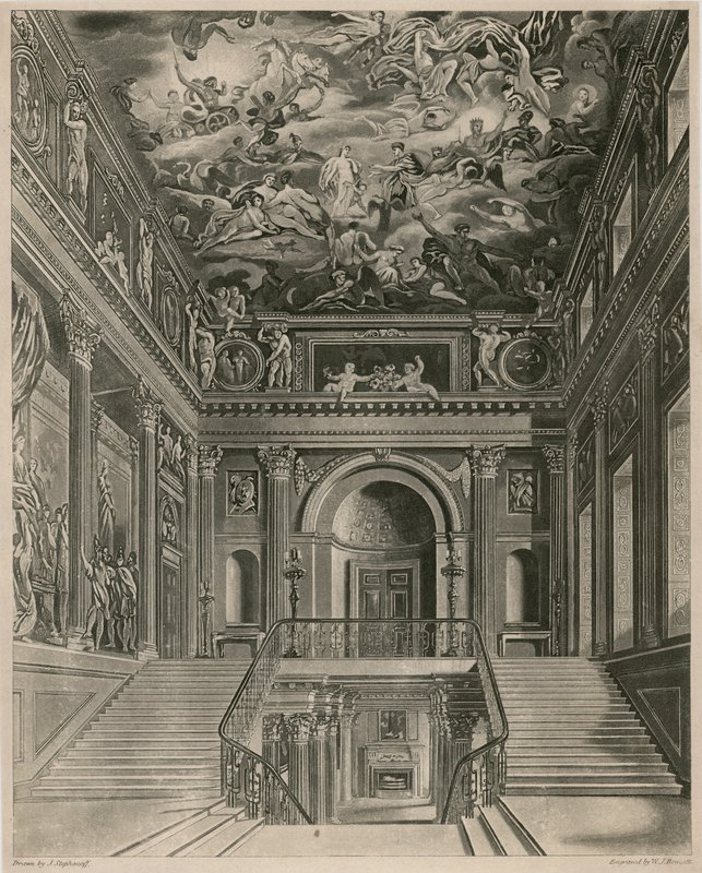Buckingham Palace, trappehus av Francis Phillip Stephanoff