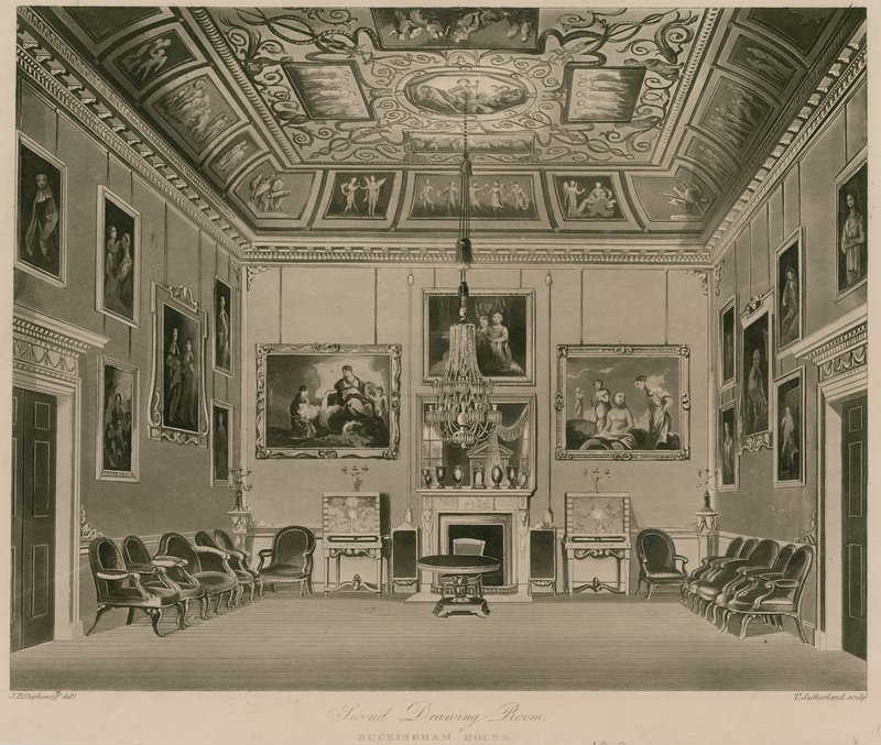 Andre sal, Buckingham House av Francis Phillip Stephanoff