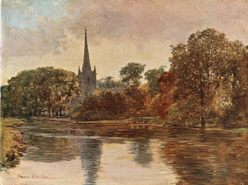Trinity Church, Stratford on Avon av Francis S. Walker