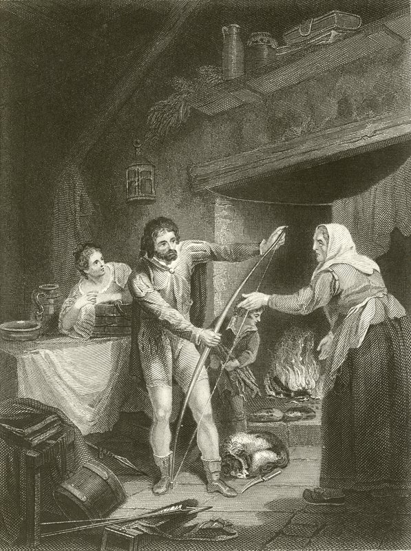 Alfred i Neatherd's Cottage av Francis Wheatley