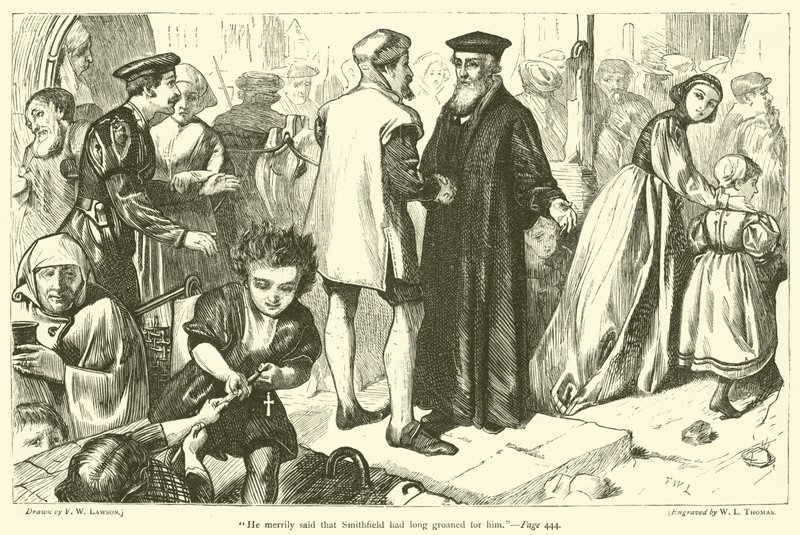 Han sa lystig at Smithfield lenge hadde stønnet for ham av Francis Wilfred Lawson