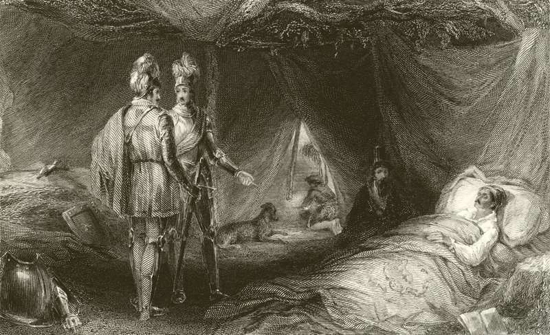 Røverens dødsleie av Francis William Topham