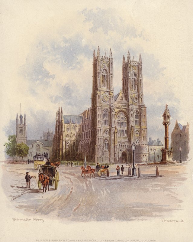Westminster Abbey, London av Francis after Barraud