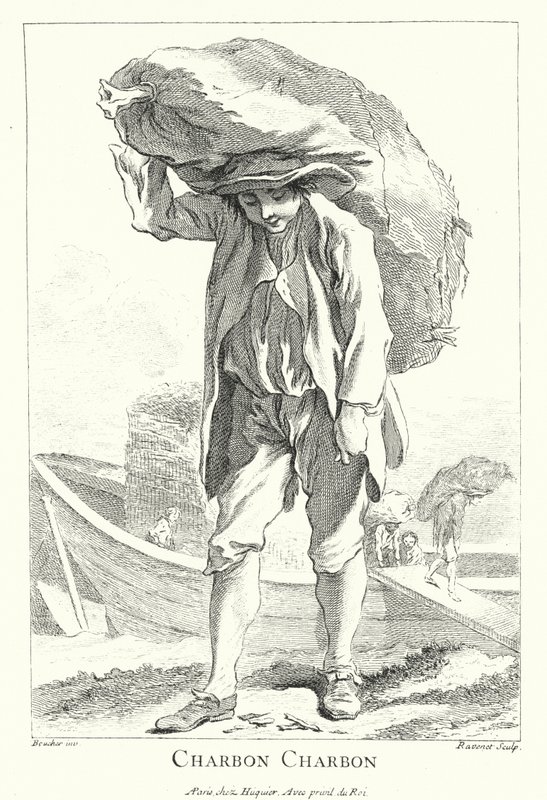Coalman (gravering) av Francois (after) Boucher