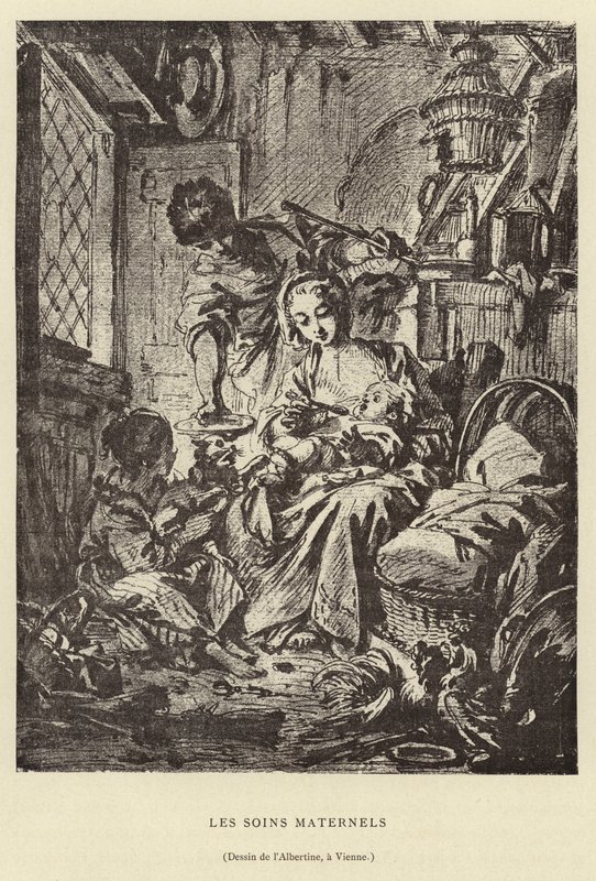 Morsomsorg av Francois (after) Boucher