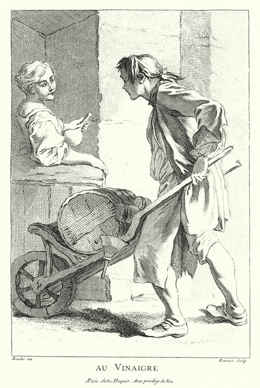 Eddikselger (gravering) av Francois (after) Boucher