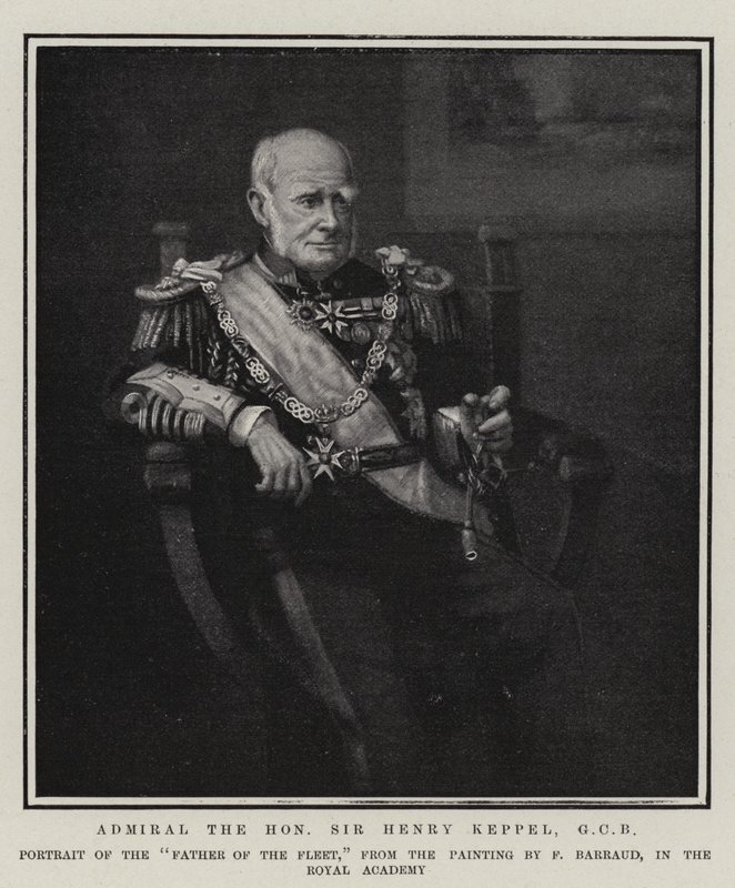 Admiral den ærede Sir Henry Keppel, GCB av Francois Barraud