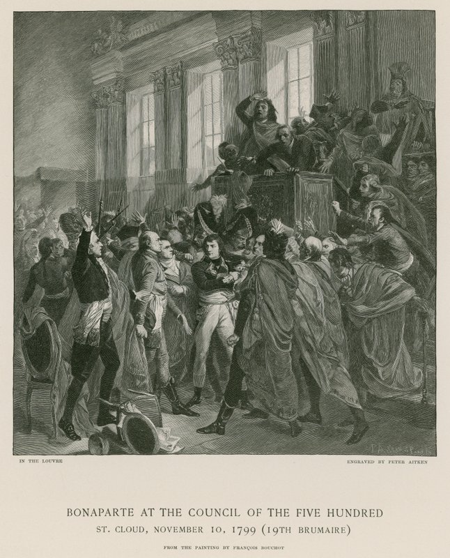 Bonaparte ved De fem hundres råd av Francois Bouchot