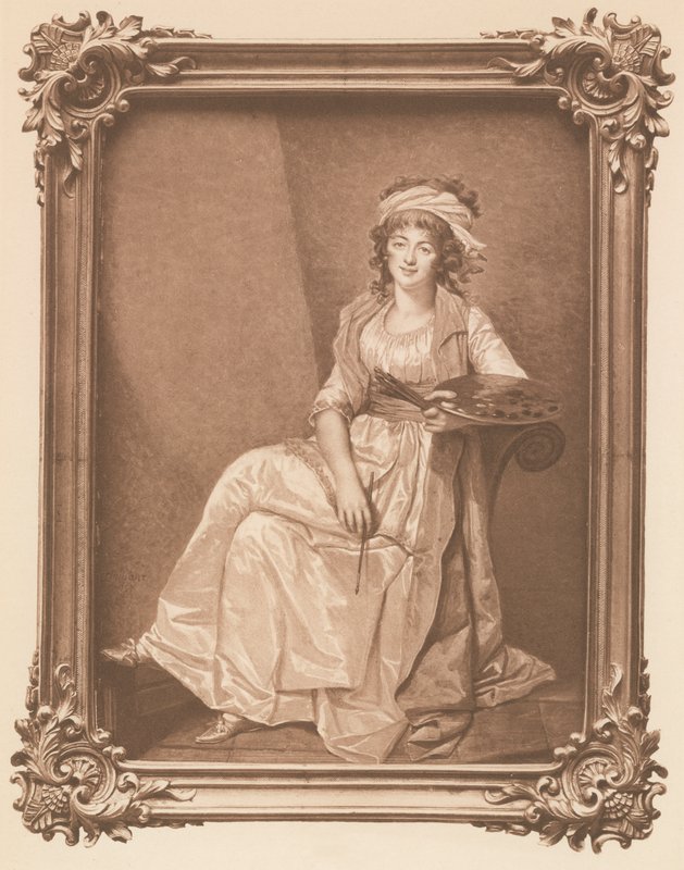 Madame Vigee Le Brun (medlemmer) av Francois Dumont