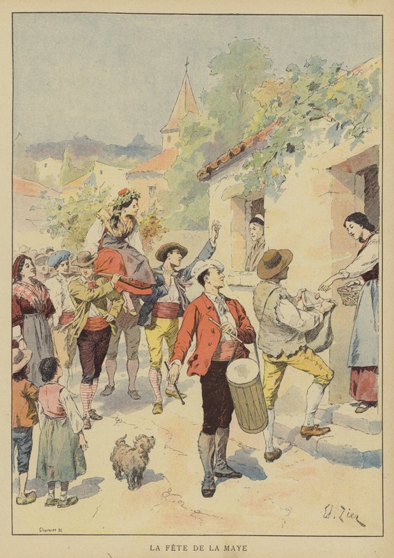 Fete De La Maye av Francois Edouard after Zier