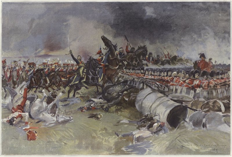 Slaget ved Waterloo av Francois Flameng