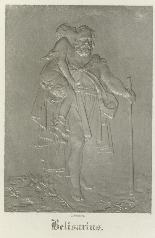 Belisarius bærer sin unge guide av Francois Pascal Simon Gerard